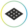 non slip icon, anti slip surface concept, flat symbol